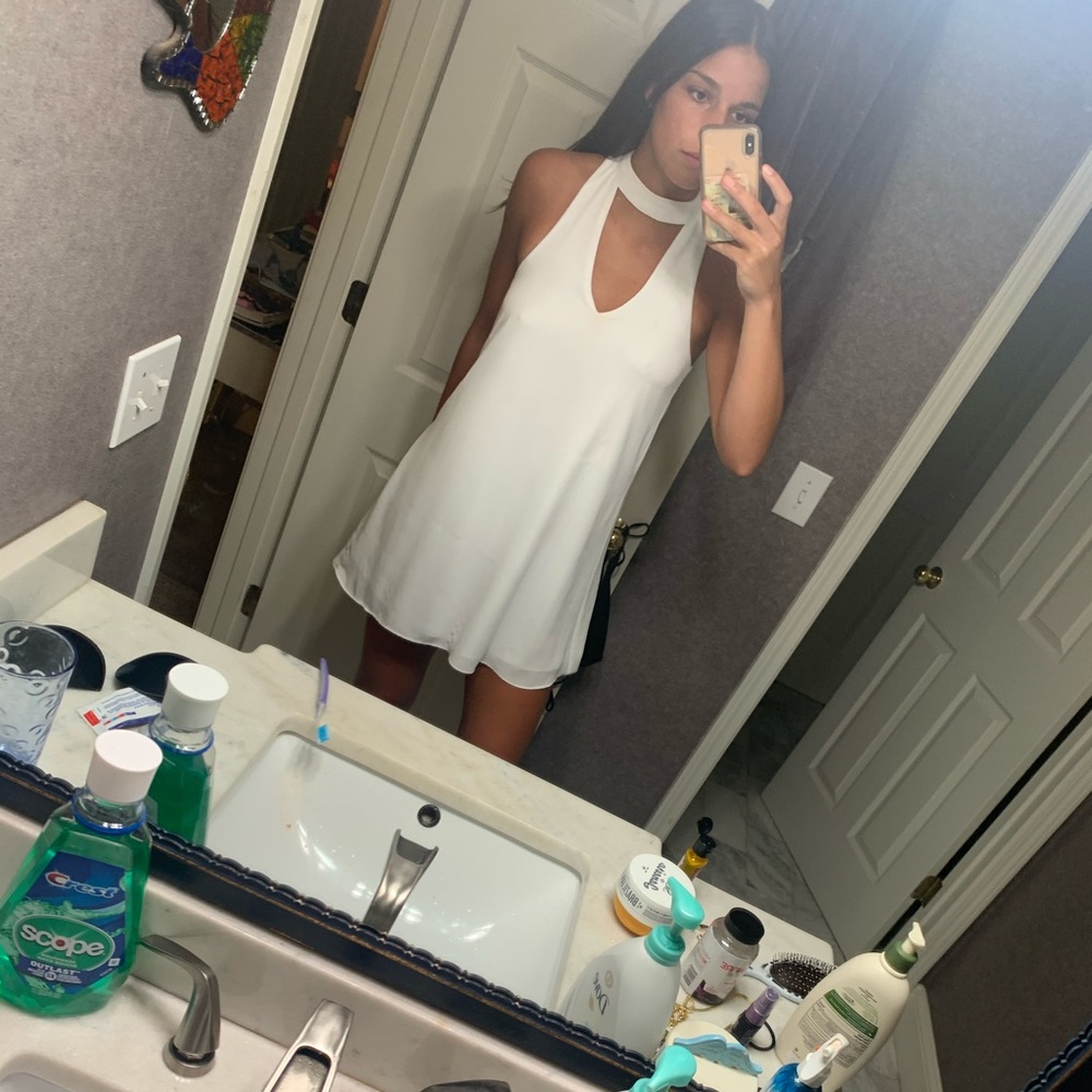 Lulus white mini dress